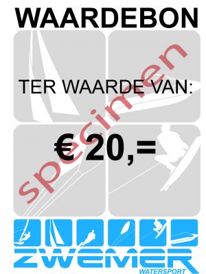 Waardebon Watersport 20